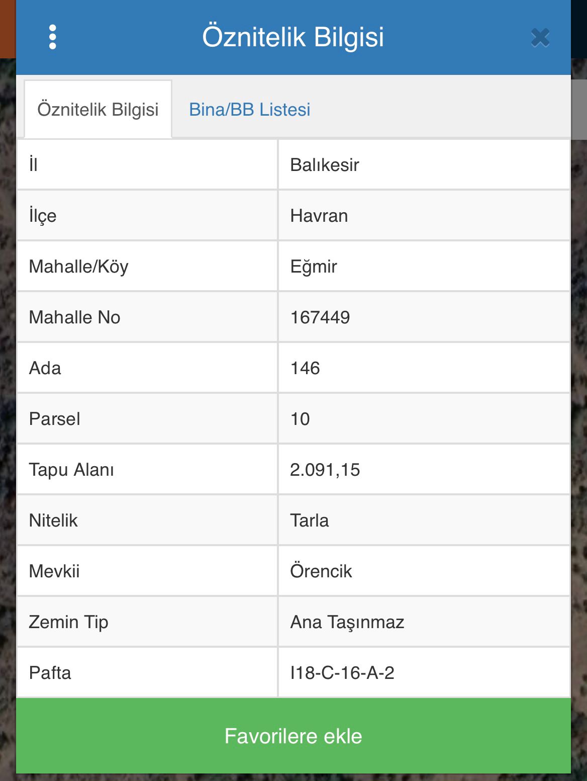 BALIKESİR HAVRAN EĞMİR’DE 2 DÖNÜM SATILIK TARLA