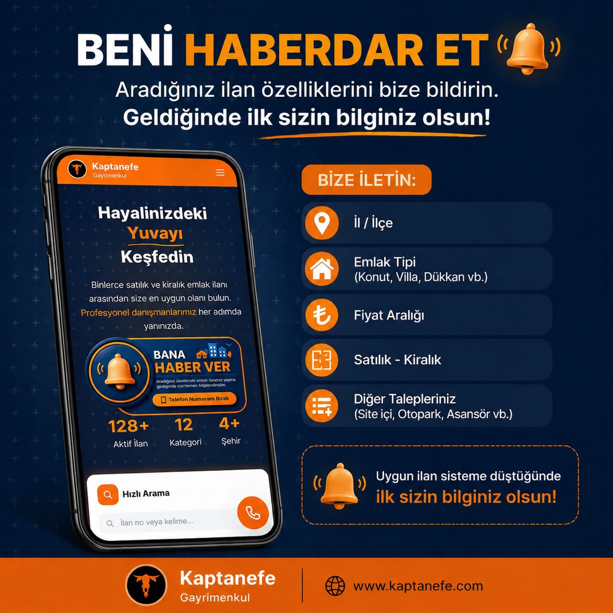 BU HAFTANIN FIRSAT KİRALIKLARI KAPTANEFE.COM’DA!