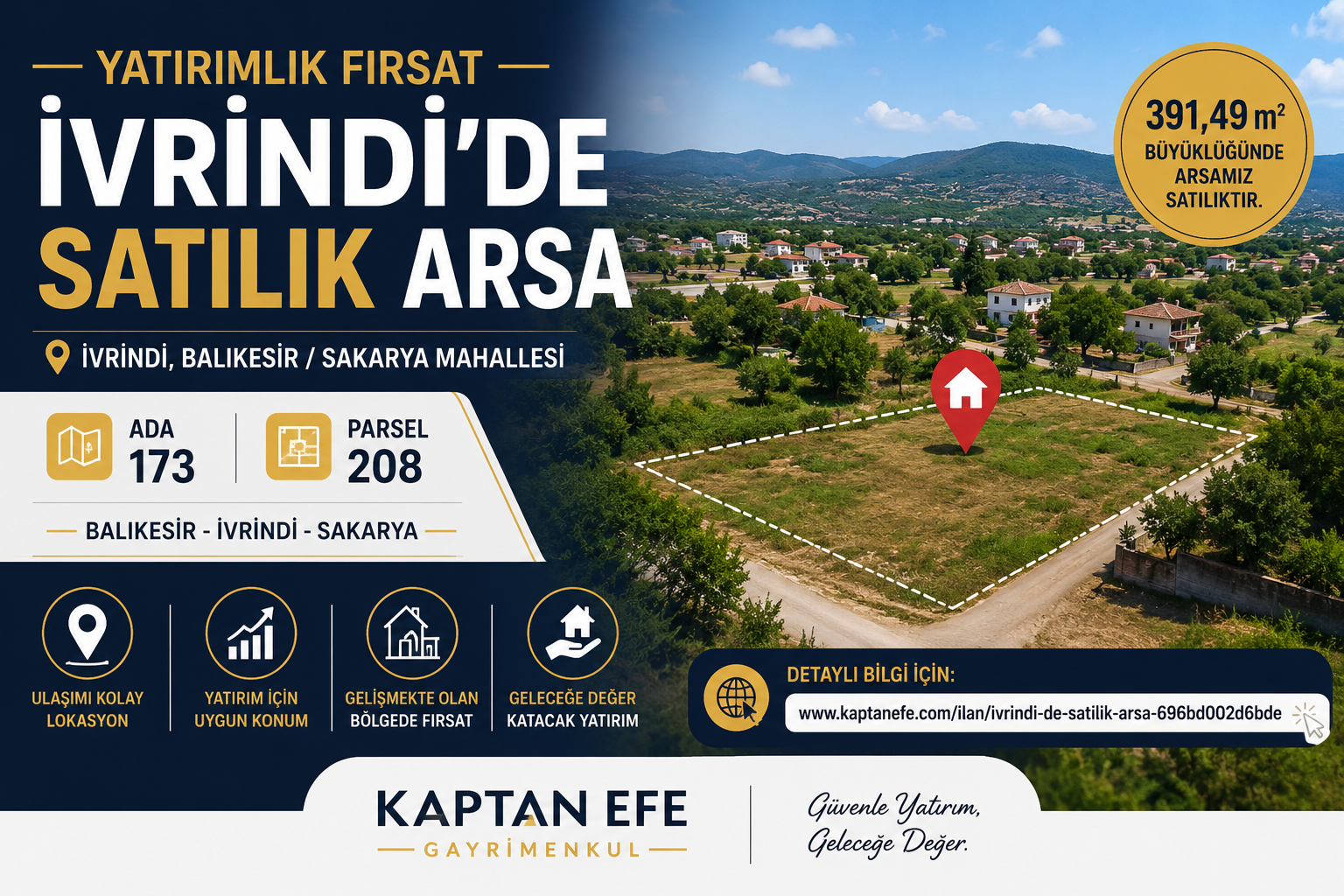 İvrindi 'de Satılık Arsa
