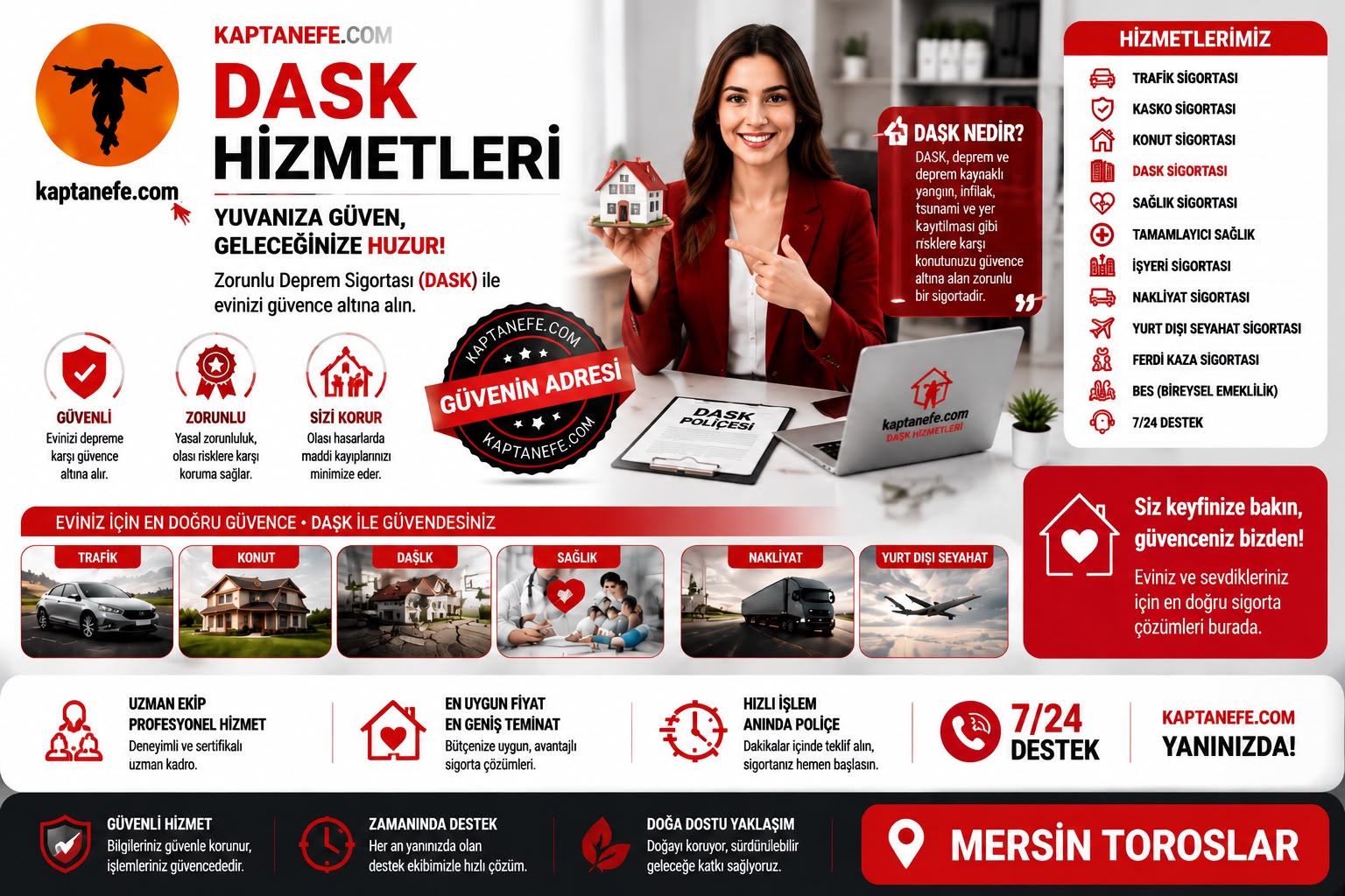 MERSİN TOROSLAR DASK HİZMETİMİZ